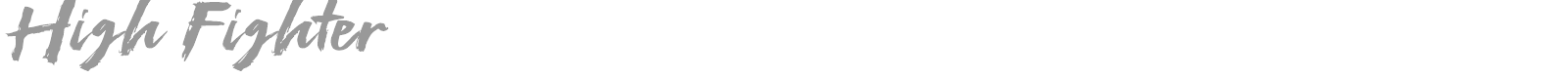 High Fighter font preview